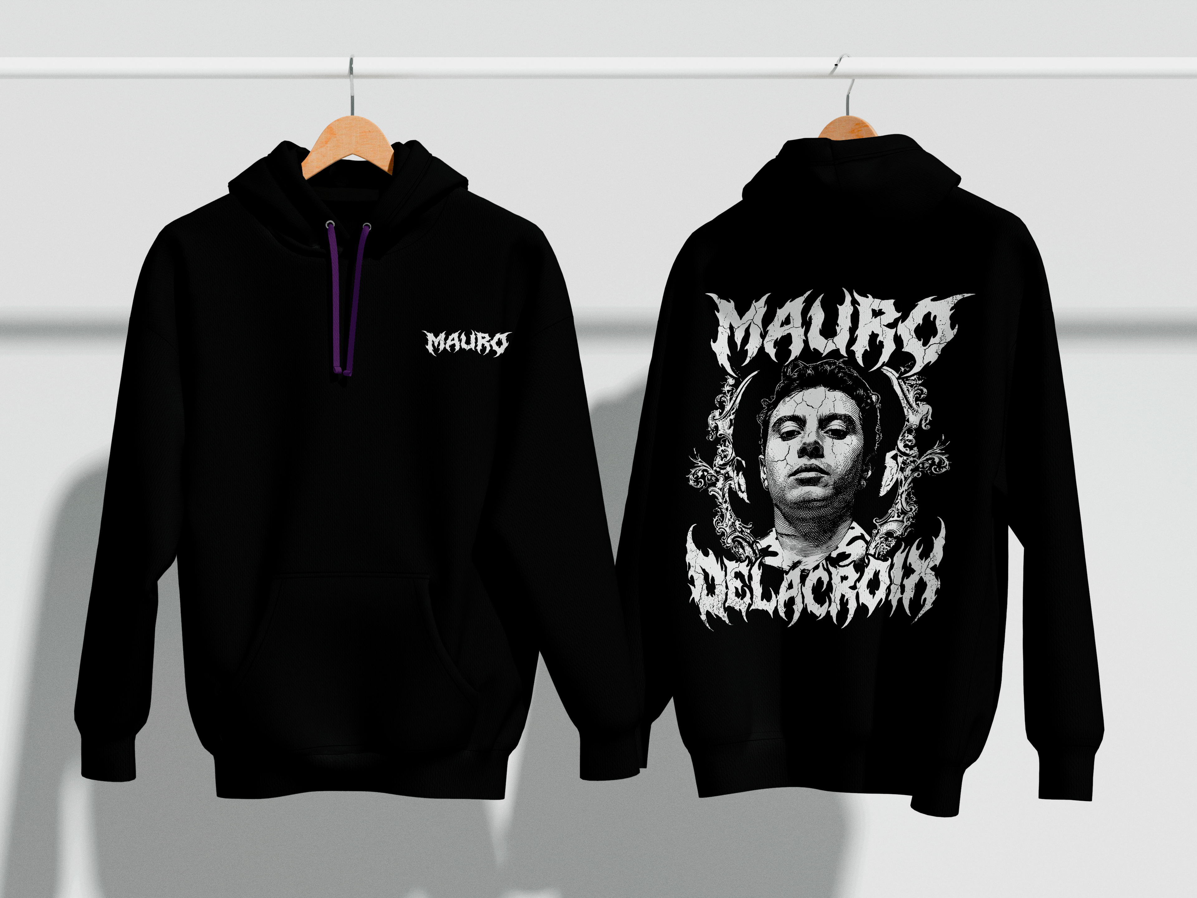 MAURO METAL HOODIE - BLACKOUT EDITION